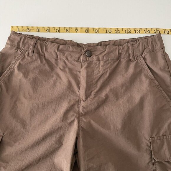 REI Shorts Girls XL (18) Lightweight Cargo Brown Nylon Outdoors Hiking Camping - Picture 11 of 13